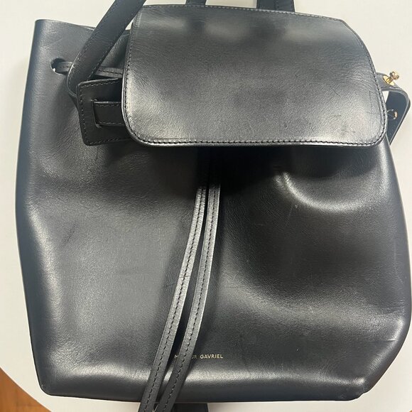Mansur Gavriel Mini Backpack Black - Picture 1 of 5